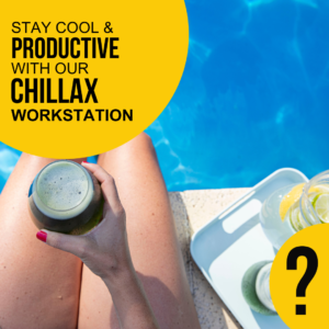 stay cool and productive with our chillax works station